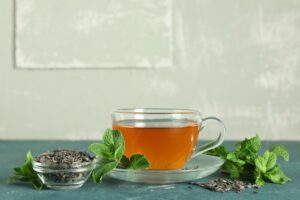 Fresh mint tea